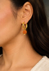 Authentic Rudraksh Hoop Earring - Pair of 2
